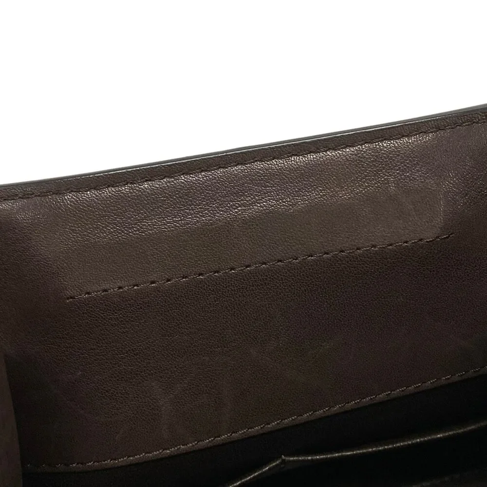 The Row Peggy Clutch Bag W1774 L72 CHESTNUT ANS (Dark Brown) - Picture 16 of 16